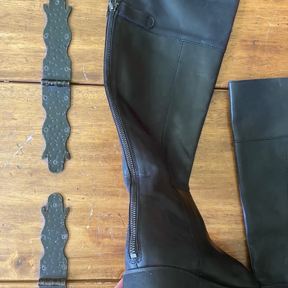 Franco Sarto Cosmina Tall Riding Boot Black Leather Sz 7.5 - Picture 3 of 7